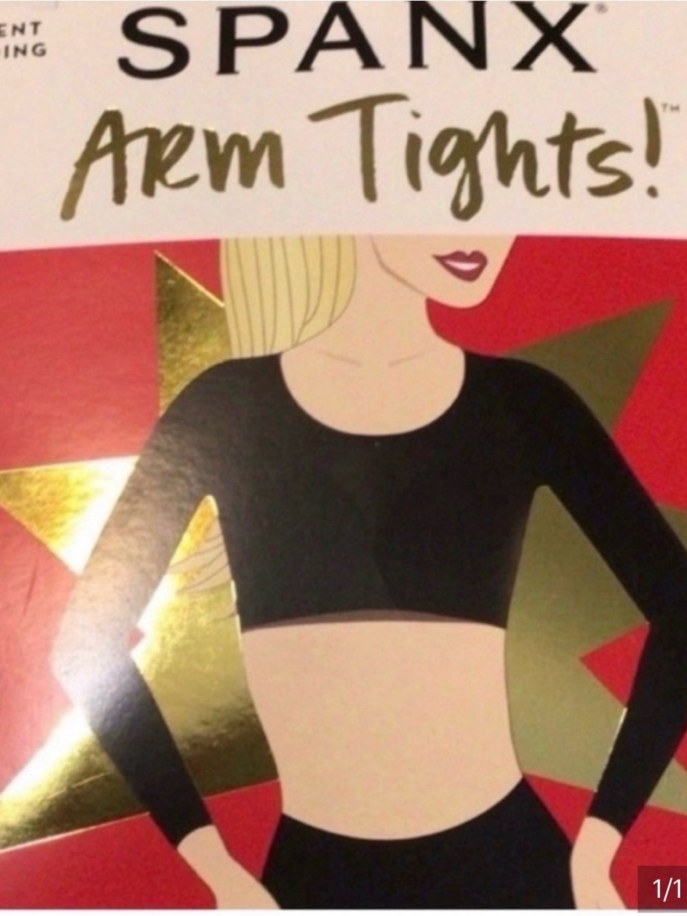 SPANX Black Long Sleeve Arm Tights